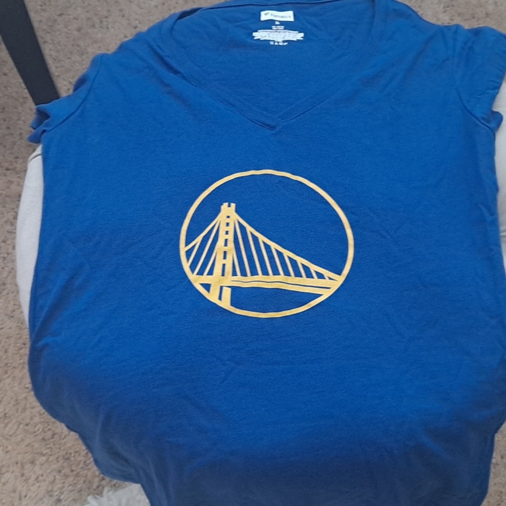 Warriors womens V neck t shirt